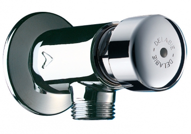 Robinet d'urinoir tempostop équerre à poussoir - chromé - 7 sec. disponible abidjan cote d'ivoire.