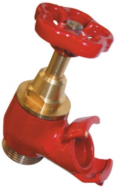 Robinet de prise pour poste d'incendie corps bronze laqué rouge - dn40 filetage 40x49. disponible abidjan cote d'ivoire.