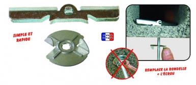 Rondelle rapid + bascule m6 boîte de 50. disponible abidjan cote d'ivoire.