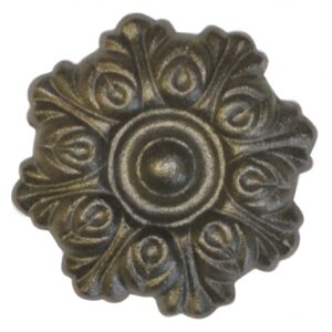 Rosace fonte ø 100 mm usiné 1 trou filet m6 ​. disponible abidjan cote d'ivoire.