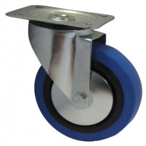 Roulette pivotante à platine 105x85 mm ø 125 mm epxh 40x155 mm ch. disponible abidjan cote d'ivoire.