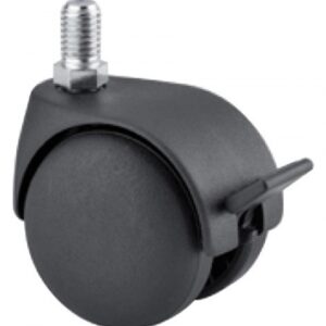 Roulette pour meuble pivotante à blocage à tige filetée 10x15 mm ø 50 mm lxh 55x60 mm. disponible abidjan cote d'ivoire.