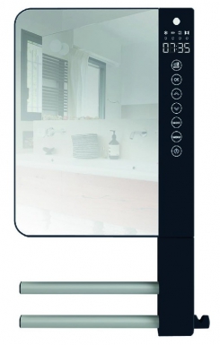 Sèche-serviettes soufflant telia avec 2 barres,1 patère et miroir 1800 w dim. disponible abidjan cote d'ivoire.