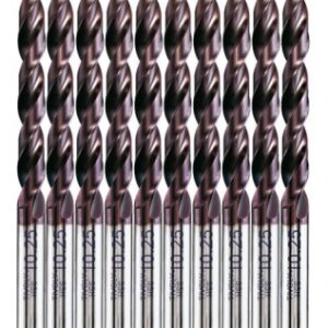 Sachet de 10 forets métaux cylindriques tzx - pointe en croix - acier super rapide hss - ø 2 mm. disponible abidjan cote d'ivoire.