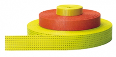 Sangle simple polyester 8017/exp - 50 mm - 6500 kg - orange (vendue au ml). disponible abidjan cote d'ivoire.