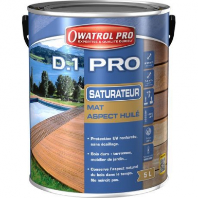 Saturateur mat tous bois - protext - miel 5l - bardages, terrasses, chalet - direct sur bois neufs préparés - protection uv renforcée. disponible abidjan cote d'ivoire.