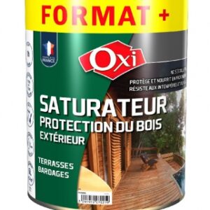 Saturateur terrasses bardages - saturateur oxi teck 6l (5l+1l) - finition idéale pour la rénovation d’ouvrages extérieurs en bois - teinte naturel. disponible abidjan cote d'ivoire.