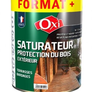 Saturateur terrasses bardages - saturateur oxi teck 6l (5l+1l) - finition idéale pour la rénovation d’ouvrages extérieurs en bois - teinte teck. disponible abidjan cote d'ivoire.