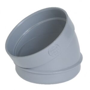 Secteur de coude 30° ø 125 série évacuation à coller pour tube en pvc rigide. disponible abidjan cote d'ivoire.