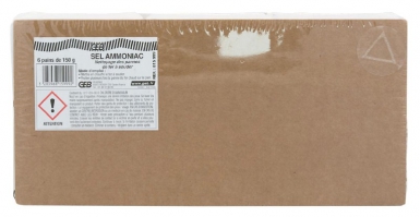 Sel ammoniac pour le nettoyage des pannes de fer à souder pain de 140 g. disponible abidjan cote d'ivoire.