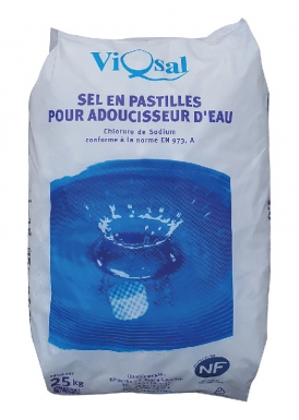 Sel en pastilles nf pour adoucisseur - sac 25 kg (prix au sac). disponible abidjan cote d'ivoire.