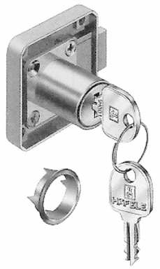 Serrure à cylindre universelle droite gauche tiroir cylindre 22 mm nickelé mat. disponible abidjan cote d'ivoire.