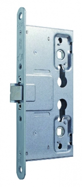 Serrure d'urgence à larder à double fouillot cf5e axe 65 mm entraxe 72 mm bdc tétière 235x24 acier zingué. disponible abidjan cote d'ivoire.