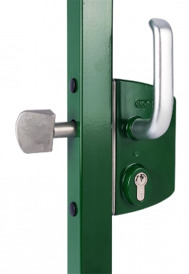 Serrure pour portail coulissant lskz 5050 u2l silv pour profils de 50 mm. disponible abidjan cote d'ivoire.