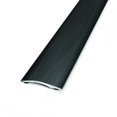 Seuil multi-niveaux 27x3,4 mm - 2,80 m adhésivé butyle aluminium anodisé noir brossé. disponible abidjan cote d'ivoire.