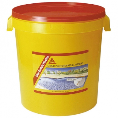 Sika enduit piscine - micro-mortier prédosé applicable au rouleau - à colorer ou carrelable - blanc  - 6,16 kg. disponible abidjan cote d'ivoire.