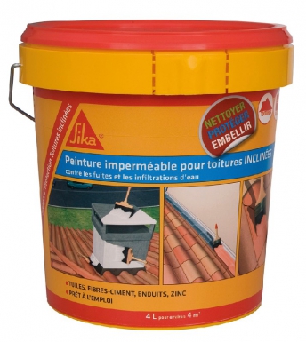 Sikagard - revêtement souple de protection toiture inclinée - dispersion aqueuse - col. disponible abidjan cote d'ivoire.