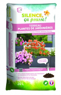 Silence ça pousse - terreau plantes de jardinières - 20l. disponible abidjan cote d'ivoire.