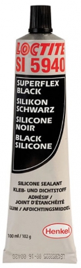 Silicone noir "loctite 5940" - tube 100 g. disponible abidjan cote d'ivoire.