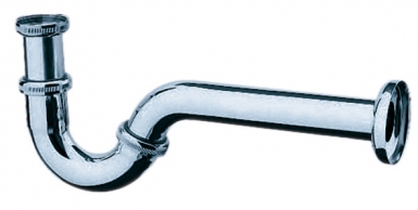Siphon bidet laiton chromé - hauteur réglable - écrou 33x42 - sortie ø 32 avec rosace. disponible abidjan cote d'ivoire.
