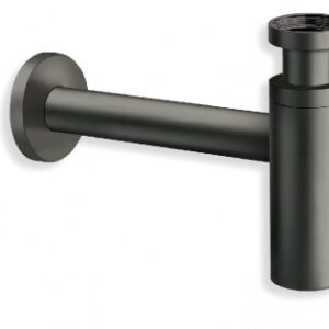 Siphon de lavabo droit 35 cm - tube recoupable - 1"1/4 - noir mat. disponible abidjan cote d'ivoire.