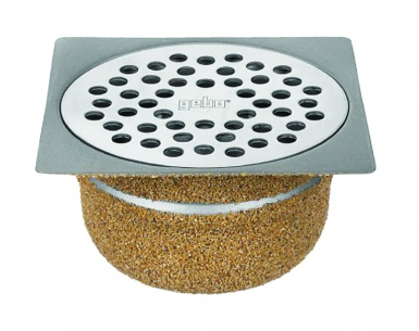 Siphon grille inox 100x100 - sortie vert. disponible abidjan cote d'ivoire.