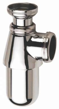 Siphon évier laiton chromé - culot démontable - écrou 40x49 - sortie jc ø 40. disponible abidjan cote d'ivoire.