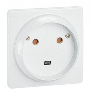 Socle 2p+t 32a plastique plaque 100x100 mm fixation à vis col. disponible abidjan cote d'ivoire.