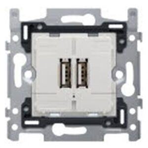 Socle prise chargeur usb smart 3,5 a à encastrer avec fixation à vis. disponible abidjan cote d'ivoire.