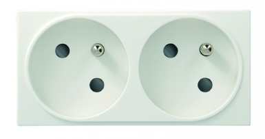 Spécial goulottes prises de courant double 2p + t 16 a - b pure. disponible abidjan cote d'ivoire.
