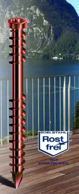 Spax vis de terrasse - acier inoxydable a2 antique - tête cylindrique - torx 25 ø 5 lg. disponible abidjan cote d'ivoire.