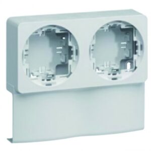 Support 2 p pour goulotte atéha 16x30 mm pvc blanc pure. disponible abidjan cote d'ivoire.