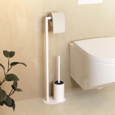 Support de rouleau de toilette autoportant brush-roll - collection architect s+ - finition blanc mat. disponible abidjan cote d'ivoire.