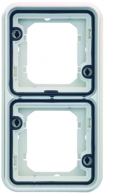 Support encastré double vertical blanc. disponible abidjan cote d'ivoire.