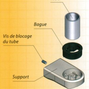 Supports haut / bas poignée " diva viii " en alu. disponible abidjan cote d'ivoire.