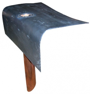 Surverse terrasse - platine plomb 30 x 30 cm - tube cuivre 30 cm - ø 52 mm. disponible abidjan cote d'ivoire.