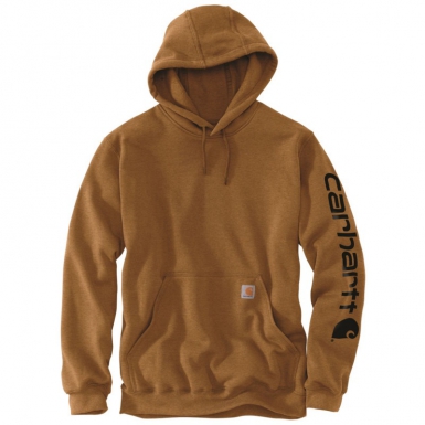 Sweat à capuche sleeve logo hooded sweatshirt - marron - taille s. disponible abidjan cote d'ivoire.