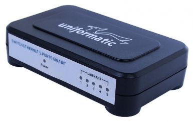 Switch desktop 10/100/1000 gigabit 5 ports rj45 femelle. disponible abidjan cote d'ivoire.