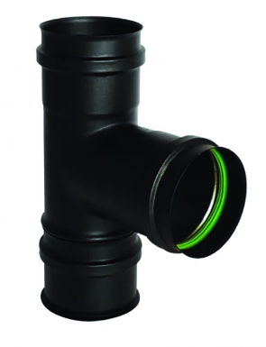 Té 90° avec tampon apollo pellets simple paroi inox ø intérieur 80 mm angle de changement de direction 90°. disponible abidjan cote d'ivoire.