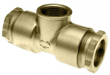 Té à dérivation laiton - filetage 26 x 34 - pour tuyau ø 32 extérieur. disponible abidjan cote d'ivoire.