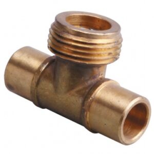 Té de rampe à braser pour tube cuivre 12 - sortie mâle 20x150. disponible abidjan cote d'ivoire.