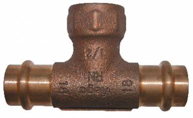 Té femelle-femelle taraudé - à sertir - ø 18-15x21. disponible abidjan cote d'ivoire.