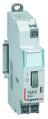 Télérupteur cx³ standard avec bornes automatiques 1p 16a 250v~ contact 1f - tension commande 230v~ - 1 module. disponible abidjan cote d'ivoire.