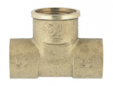 Té laiton à souder à dérivation filetée - fer 15x21, cuivre 10/12. disponible abidjan cote d'ivoire.