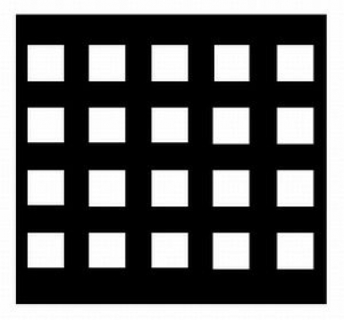 Tôle perforée dec 22 2000x1000x1 mm 39 % de vide 10 kg/tôle. disponible abidjan cote d'ivoire.