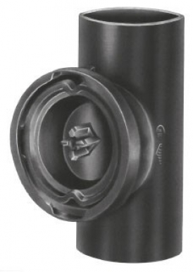 Té à plaque hermétique fonte smu + - ø 125 - l. disponible abidjan cote d'ivoire.