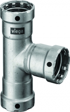 Té réduit acier megapress ø 1"1/2 x 1". disponible abidjan cote d'ivoire.