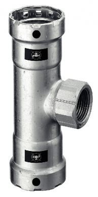 Té réduit taraudé acier megapress ø 1" x 1/2". disponible abidjan cote d'ivoire.