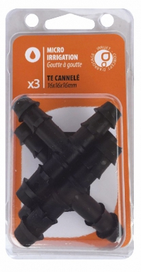 Tés cannelés 16x16 mm - blister 3 pièces. disponible abidjan cote d'ivoire.