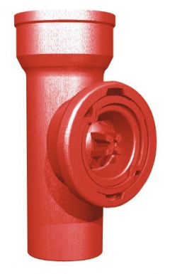 Té simple à 88° fonte sme - ø 100 - longueur 195 mm. disponible abidjan cote d'ivoire.